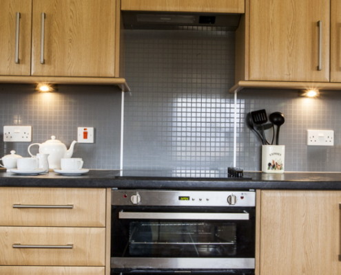 Self Catering has all new fixrues and fittings in the kitchen